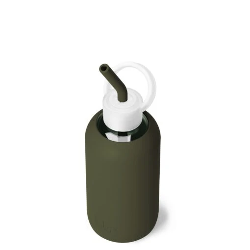 OLIVE & THE MARTINI & MANI - LITTLE BOTTLE SIP KIT 500ML (16 OZ) -Drinkware Shop bkr bottle sip kit glass silicone water bottle silicone straw straw cap 16oz olive the martini mani little bottle sip kit 500ml 16 oz grommpb t16pb 35522713452715