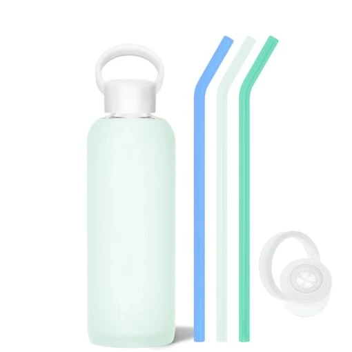 HAVEN & THE SOUTHAMPTON - DEMI BOTTLE SIP KIT 650ML (22OZ) -Drinkware Shop bkr bottle sip kit glass silicone water bottle silicone straw straw cap 22oz haven the southampton demi bottle sip kit 650ml 22oz grhshtb t22pb 0 36134769950891