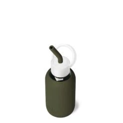 OLIVE & THE MARTINI & MANI - TEENY BOTTLE SIP KIT 250ML (8 OZ) -Drinkware Shop bkr bottle sip kit glass silicone water bottle silicone straw straw cap 8oz olive the martini mani teeny bottle sip kit 250ml 8 oz grommpb t08pb 35522713649323