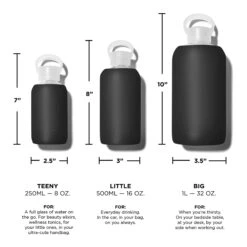 JET LITTLE BOTTLE 500ML (16OZ) -Drinkware Shop bkr glass water bottle 16oz jet 500ml 16 oz bkjetpb s16ht 812746020064 33549106675883