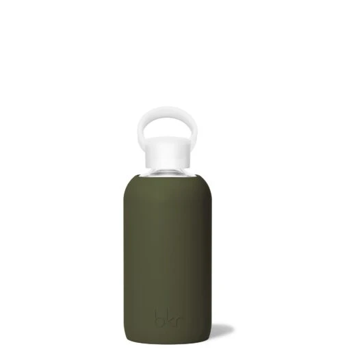 OLIVE LITTLE BOTTLE 500mL (16 OZ) -Drinkware Shop bkr glass water bottle 16oz olive little bottle 500ml 16 oz grolvpb s16ht 810095830808 35566587609259