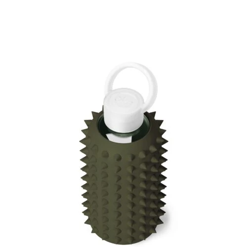 OLIVE SPIKED LITTLE BOTTLE 500ML (16OZ) -Drinkware Shop bkr glass water bottle 16oz olive spiked little bottle 500ml 16oz grolvpk s16ht 810095830822 35566587412651