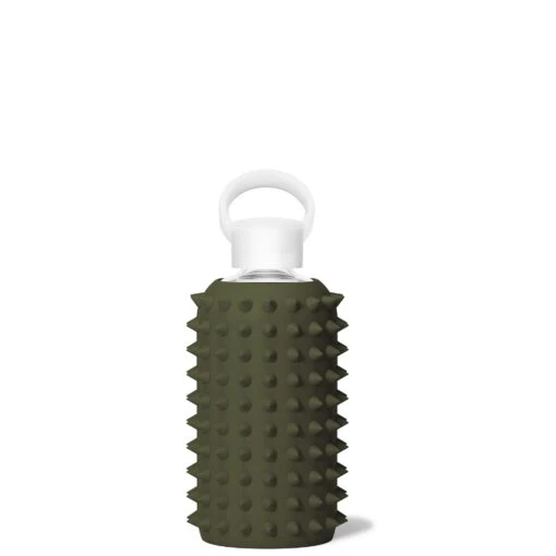 OLIVE SPIKED LITTLE BOTTLE 500ML (16OZ) -Drinkware Shop bkr glass water bottle 16oz olive spiked little bottle 500ml 16oz grolvpk s16ht 810095830822 35566587445419