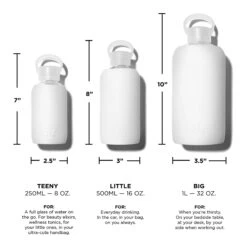 WINTER LITTLE BOTTLE 500ML (16OZ) -Drinkware Shop bkr glass water bottle 16oz winter 500ml 16 oz wtwtrpb s16ht 812746020859 33549110837419