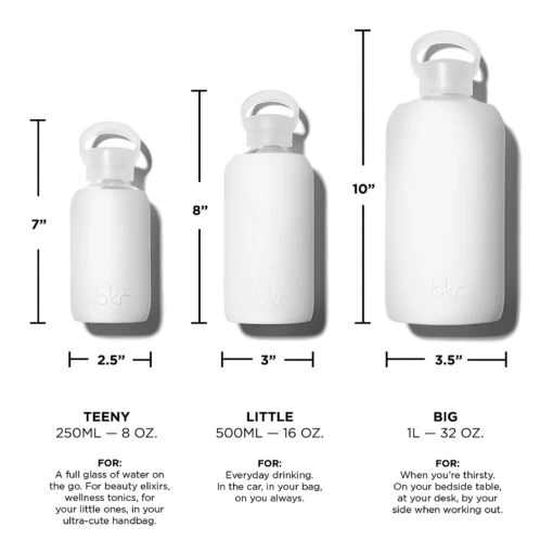 WINTER LITTLE BOTTLE 500ML (16OZ) -Drinkware Shop bkr glass water bottle 16oz winter 500ml 16 oz wtwtrpb s16ht 812746020859 33549110837419 scaled