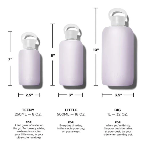 LALA TEENY BOTTLE 250ML (8OZ) -Drinkware Shop bkr glass water bottle 8oz lala 250ml 8 oz vtllapb s08ht 812746023621 33549135446187 scaled