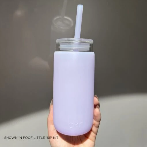 FOOF & THE COTTON CANDY - LITTLE CUP SIP KIT 355ML (12oz) -Drinkware Shop bkr insulated glass tumbler 12oz foof the cotton candy cup sip kit 355ml 12oz vtfcctb l12pb 34381043269803