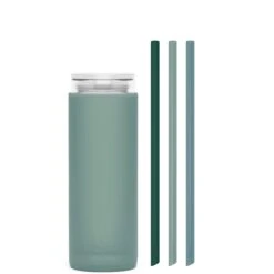 OCEAN & SEA FOREST - DEMI CUP SIP KIT 500ML (16oz) -Drinkware Shop bkr insulated sip kit double wall glass silicone tumbler silicone straw 16oz ocean sea forest demi cup sip kit 500ml 16oz 35616539181227