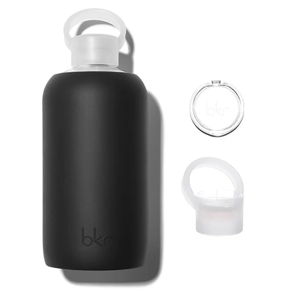 Drinkware Shop -Drinkware Shop bkr keep kit compact glass water bottle 32oz jet keep kit 1l 32 oz bkjkkpb g32pb 34010060226731