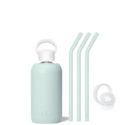 JAMES - LITTLE BOTTLE SIP KIT 500ML (16 OZ) -Drinkware Shop bkr sip kit silicone straw cap glass water bottle 16oz james little bottle sip kit 500ml 16 oz grjskpb t16pb 34994493030571