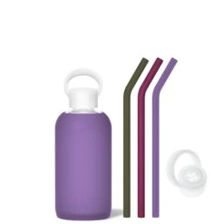 MARY & THE MARTINI & MANI - LITTLE BOTTLE SIP KIT 500ML (16 OZ) -Drinkware Shop bkr sip kit silicone straw cap glass water bottle 16oz mary the martini mani little bottle sip kit 500ml 16 oz vtmmmtb t16pb 34977256243371