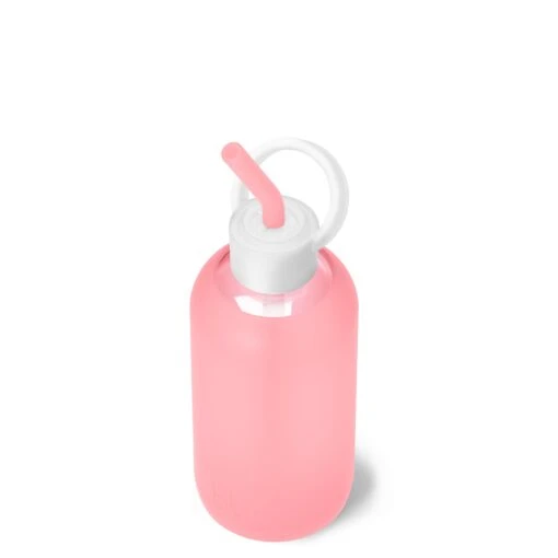 ROSE & THE CHAMPAGNE PINKS - LITTLE BOTTLE SIP KIT 500ML (16 OZ) -Drinkware Shop bkr sip kit silicone straw cap glass water bottle 16oz rose the champagne pinks little bottle sip kit 500ml 16 oz pkrcppb t16pb 35005362405547