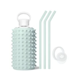 JAMES SPIKED - BIG BOTTLE SIP KIT 1L (32OZ) -Drinkware Shop bkr sip kit silicone straw cap glass water bottle 32oz spiked james big bottle sip kit 1l 32 oz grjskpk t32pb 34994485035179