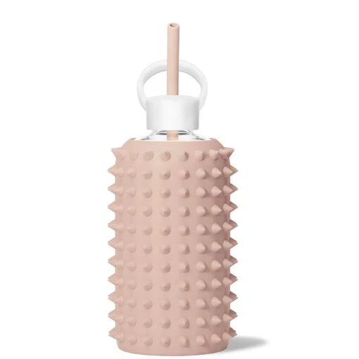 TEDDY SPIKED - BIG BOTTLE SIP KIT 1L (32OZ) -Drinkware Shop bkr sip kit silicone straw cap glass water bottle 32oz spiked teddy big bottle sip kit 1l 32 oz tntskpk t32pb 35006006460587