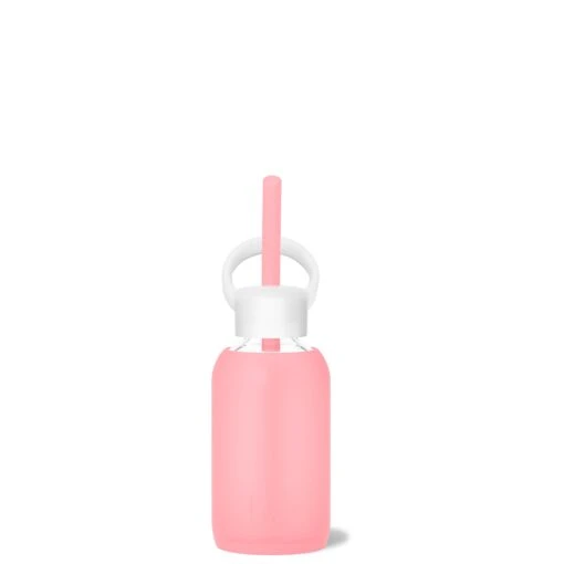 ROSE & THE CHAMPAGNE PINKS - TEENY BOTTLE SIP KIT 250ML (8 OZ) -Drinkware Shop bkr sip kit silicone straw cap glass water bottle 8oz rose the champagne pinks teeny bottle sip kit 250ml 8 oz pkrcppb t08pb 35005365649579