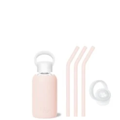 TUTU - TEENY BOTTLE SIP KIT 250ML (8 OZ) -Drinkware Shop bkr sip kit silicone straw cap glass water bottle 8oz tutu teeny bottle sip kit 250ml 8 oz pktskpb t08pb 34994667749547